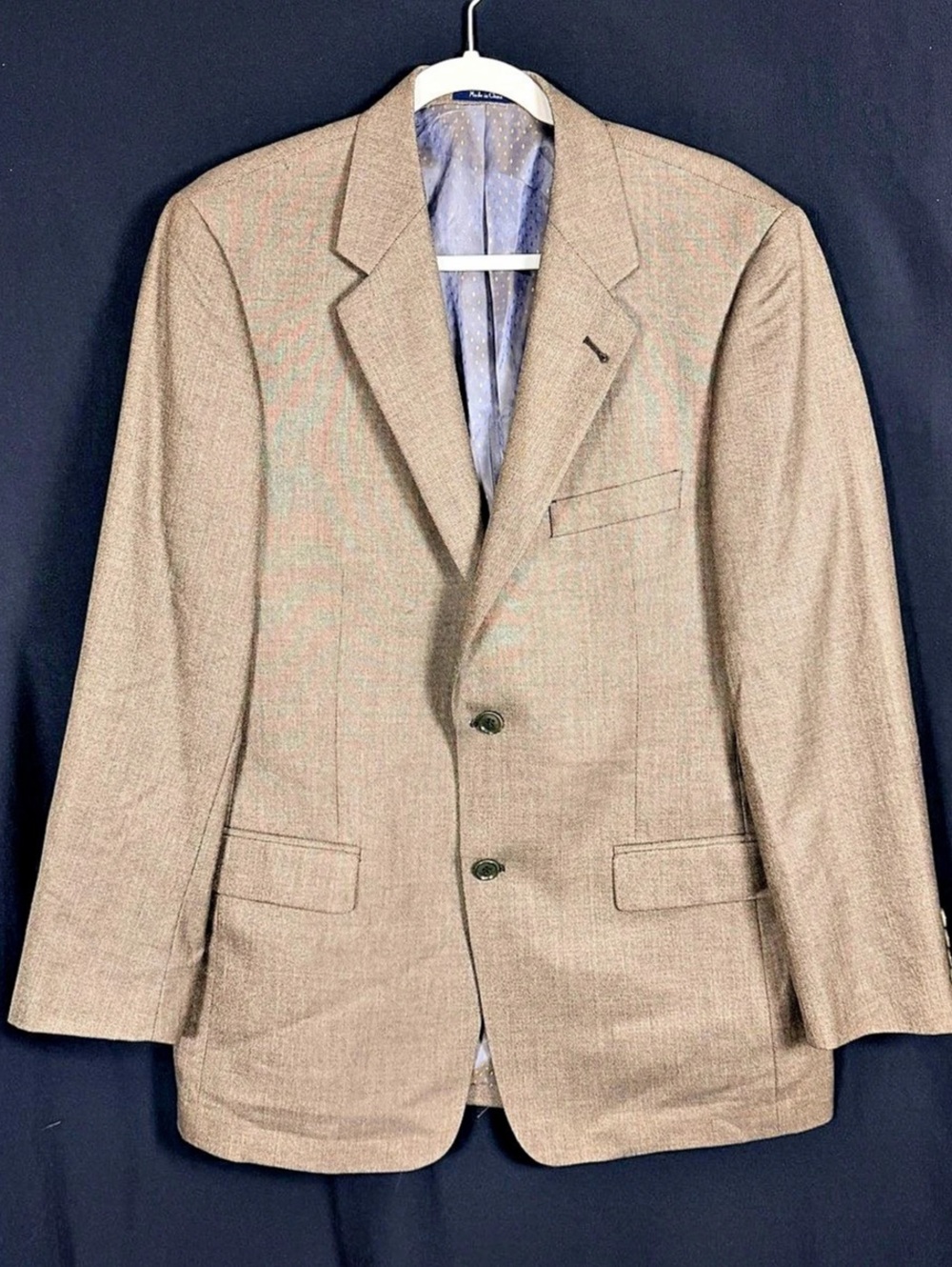 Turnbury Men's Silk Wool Blazer Brown Size 40 R